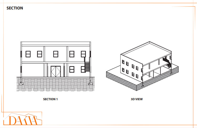 پلان برش یا مقطع - dakia